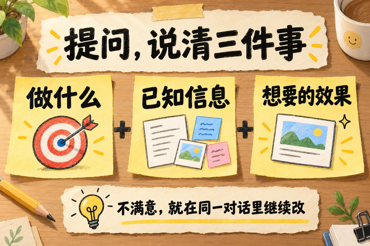 提问，说清三件事