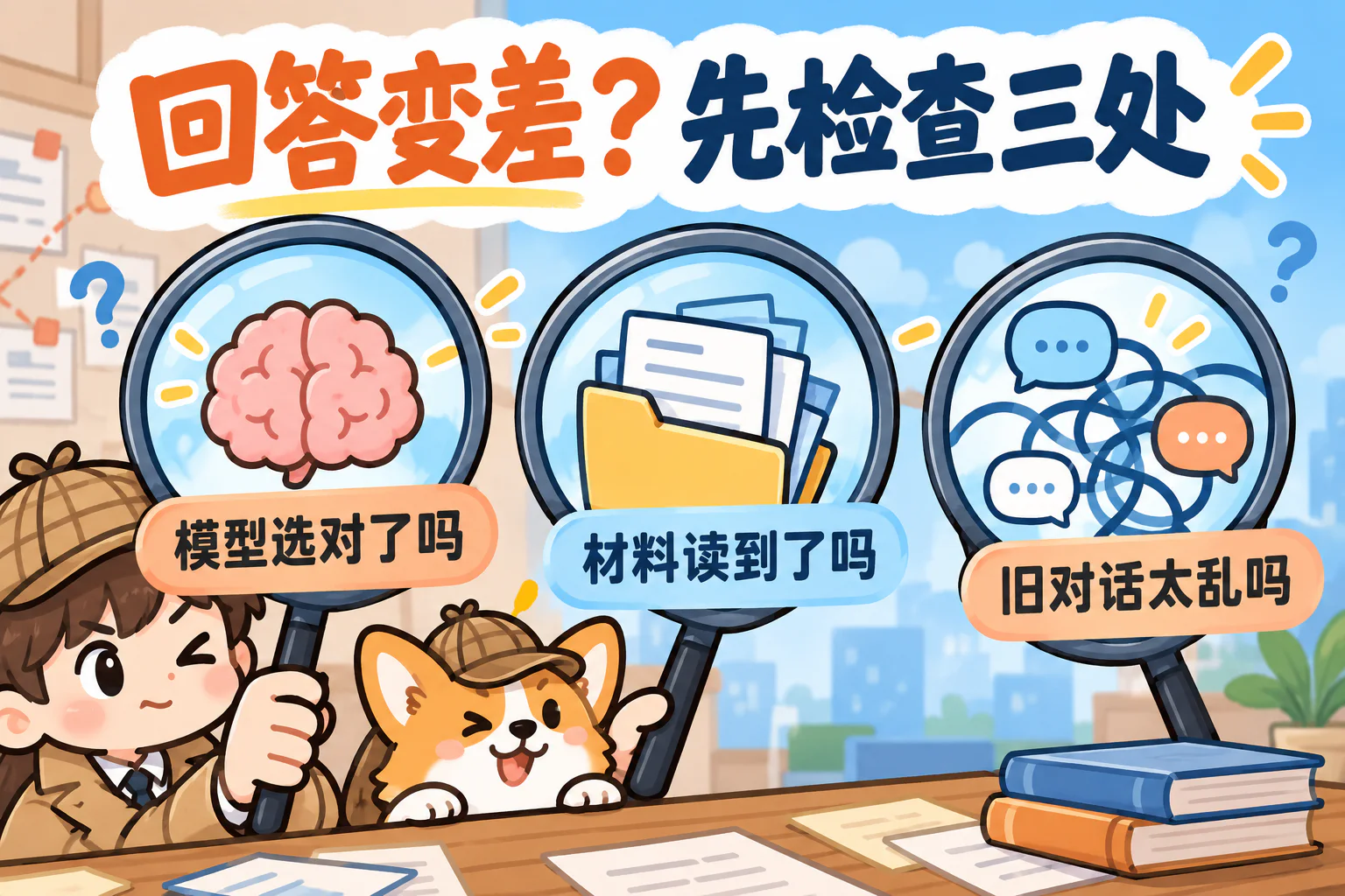 回答变差？先检查三处