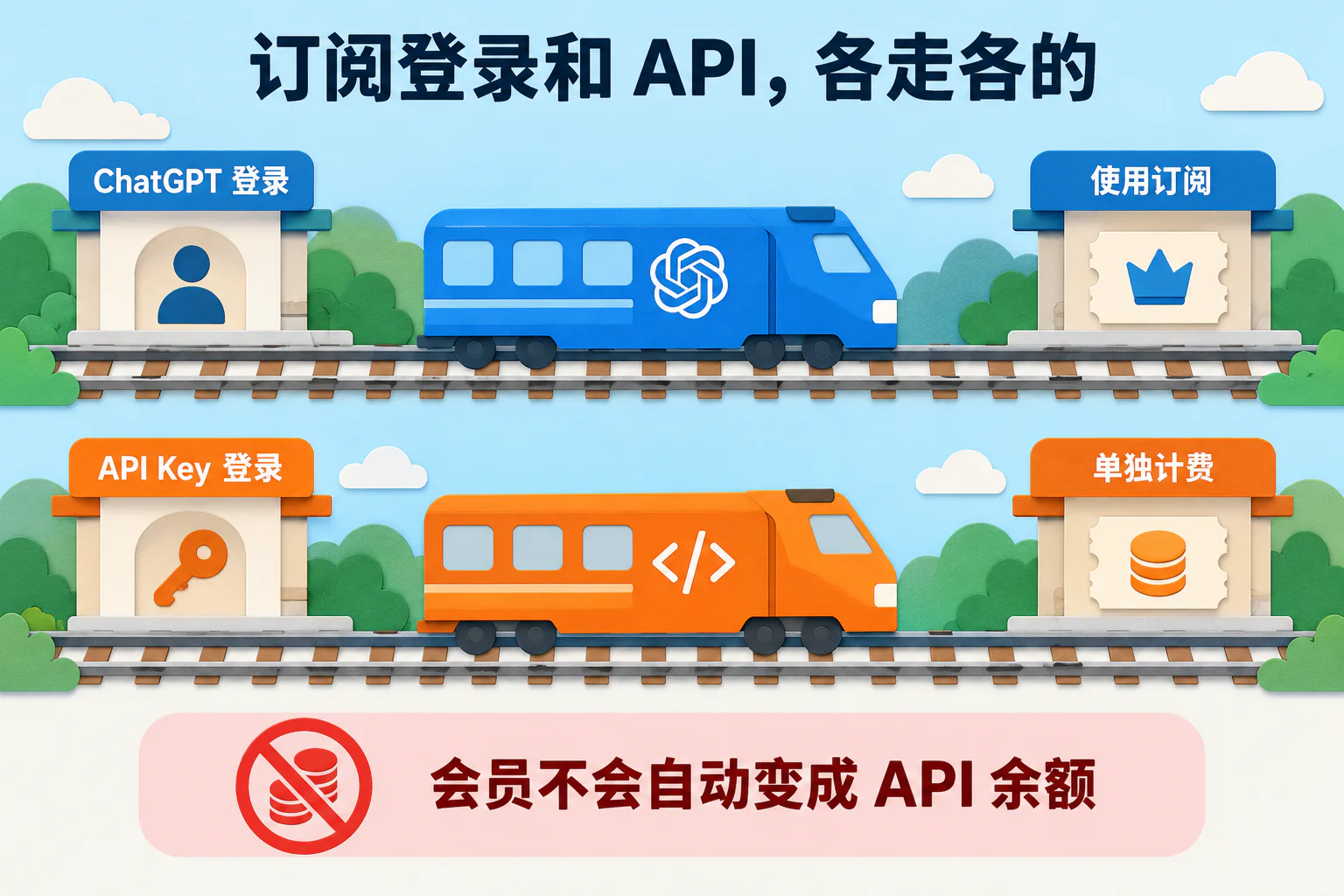 订阅登录和 API,各走各的